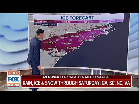 Disruptive Ice Could Bring Down Trees In Carolinas, Power Outages Likely