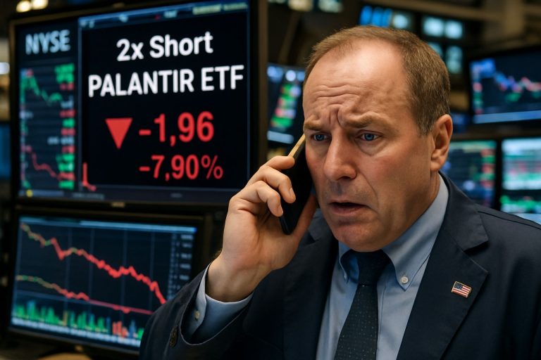 Wall Streeti šokk: Uus 2X lühike Palantiri ETF võimaldab kauplejatel kaks korda panustada langustele
